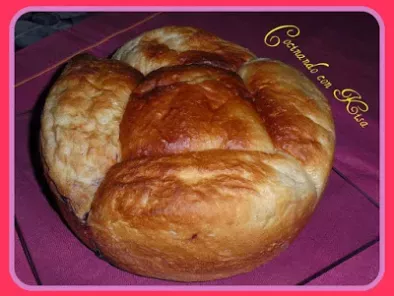 Pan de Nata y Canela Relleno de mermelada de Arandanos(fusssioncook)