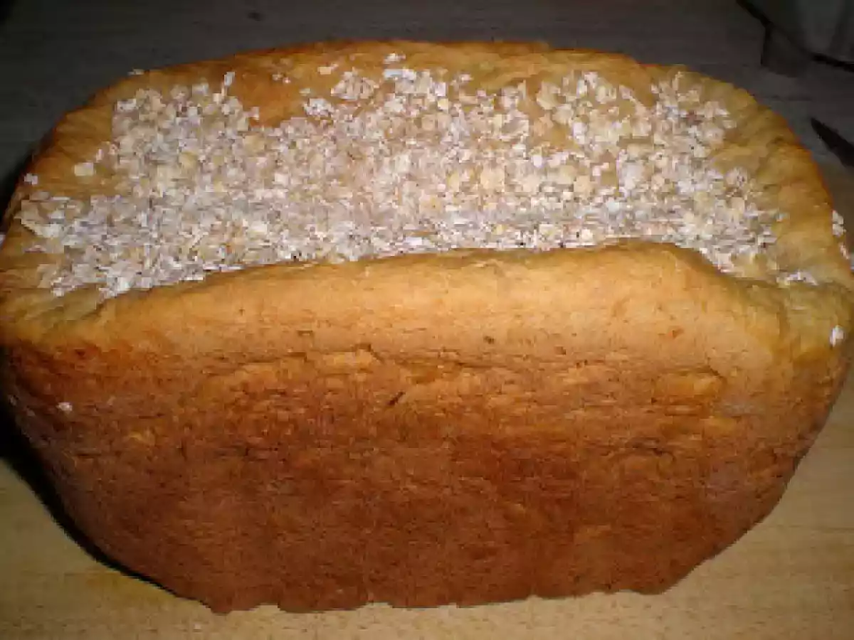 Pan de patata y avena en panificadora