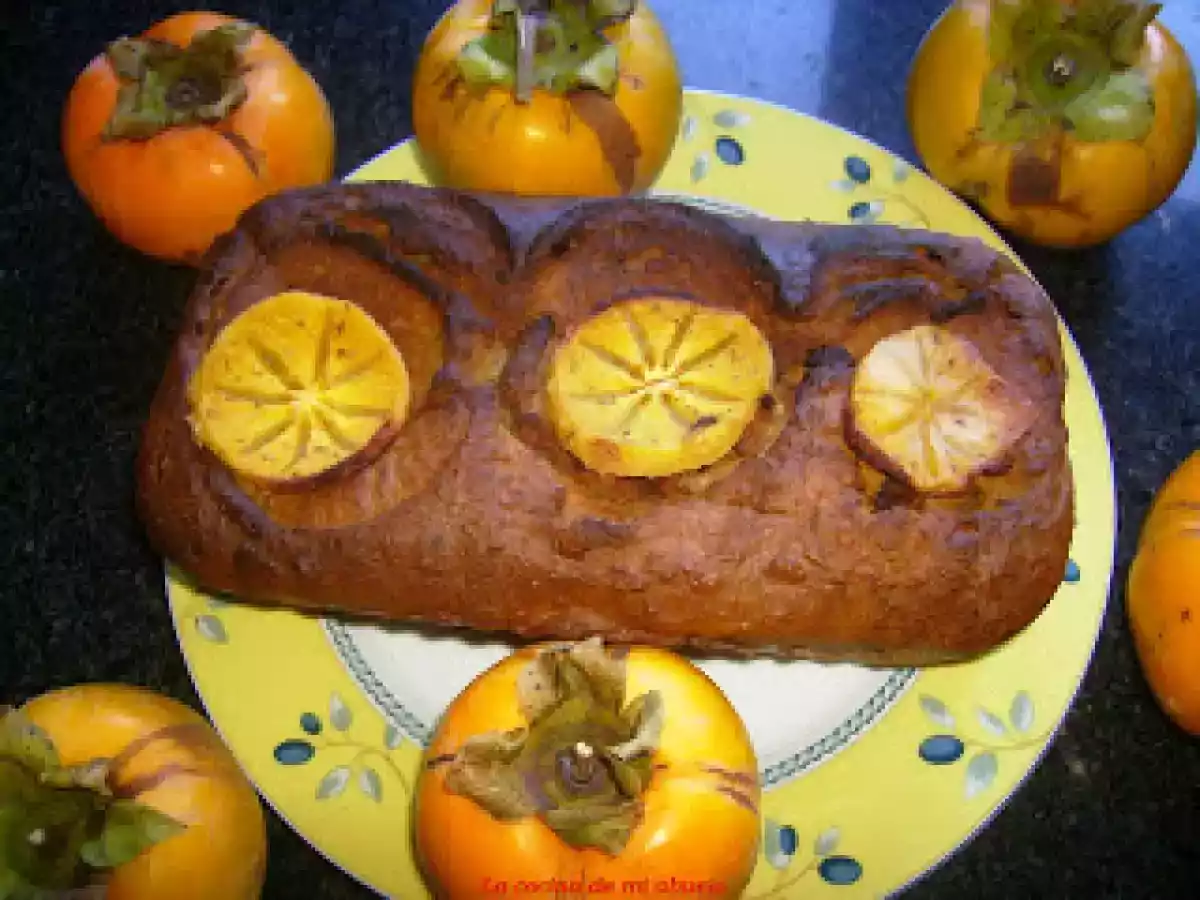 Pan dulce de kaki (caqui)
