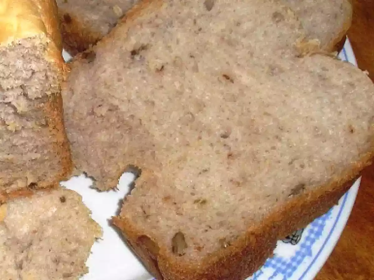 PAN DULCE DE NUECES, YOGURT Y MIEL, en panificadora. - foto 2