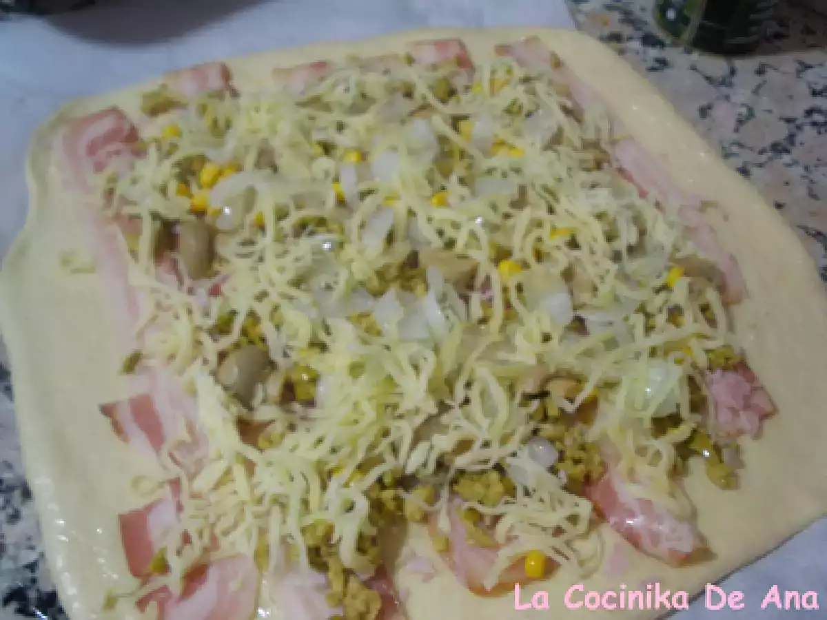 Pan enriquecido de jamón y beicon, en Thermomix - foto 3