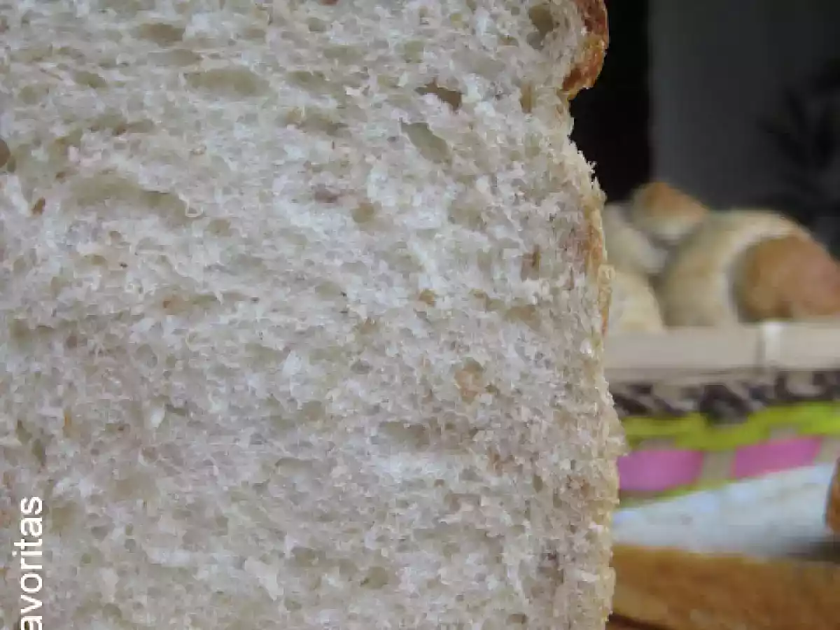 Pan integral con leche de soja y nueces - foto 3