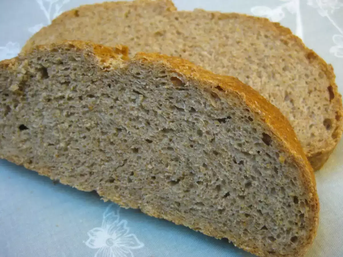 Pan integral con masa madre y mermelada de fresa - foto 3