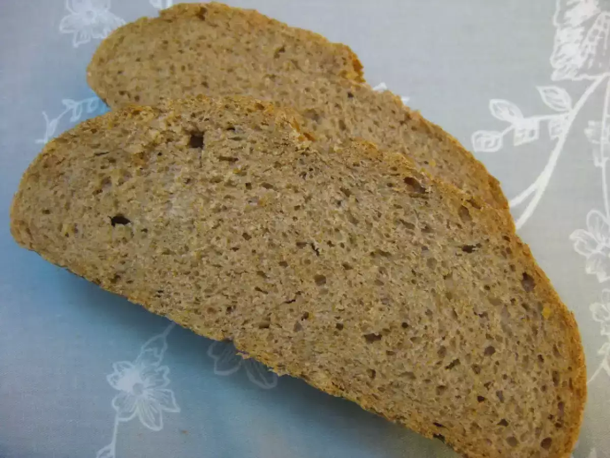 Pan integral con masa madre y mermelada de fresa - foto 4