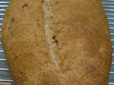 Pan integral con masa madre y mermelada de fresa, foto 2