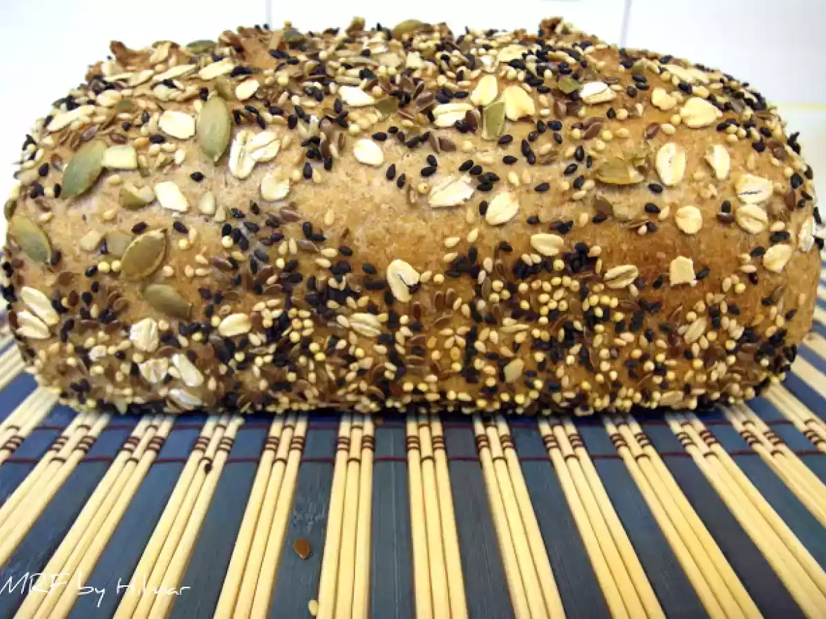 Pan integral con miel, linaza y otras semillas - foto 3