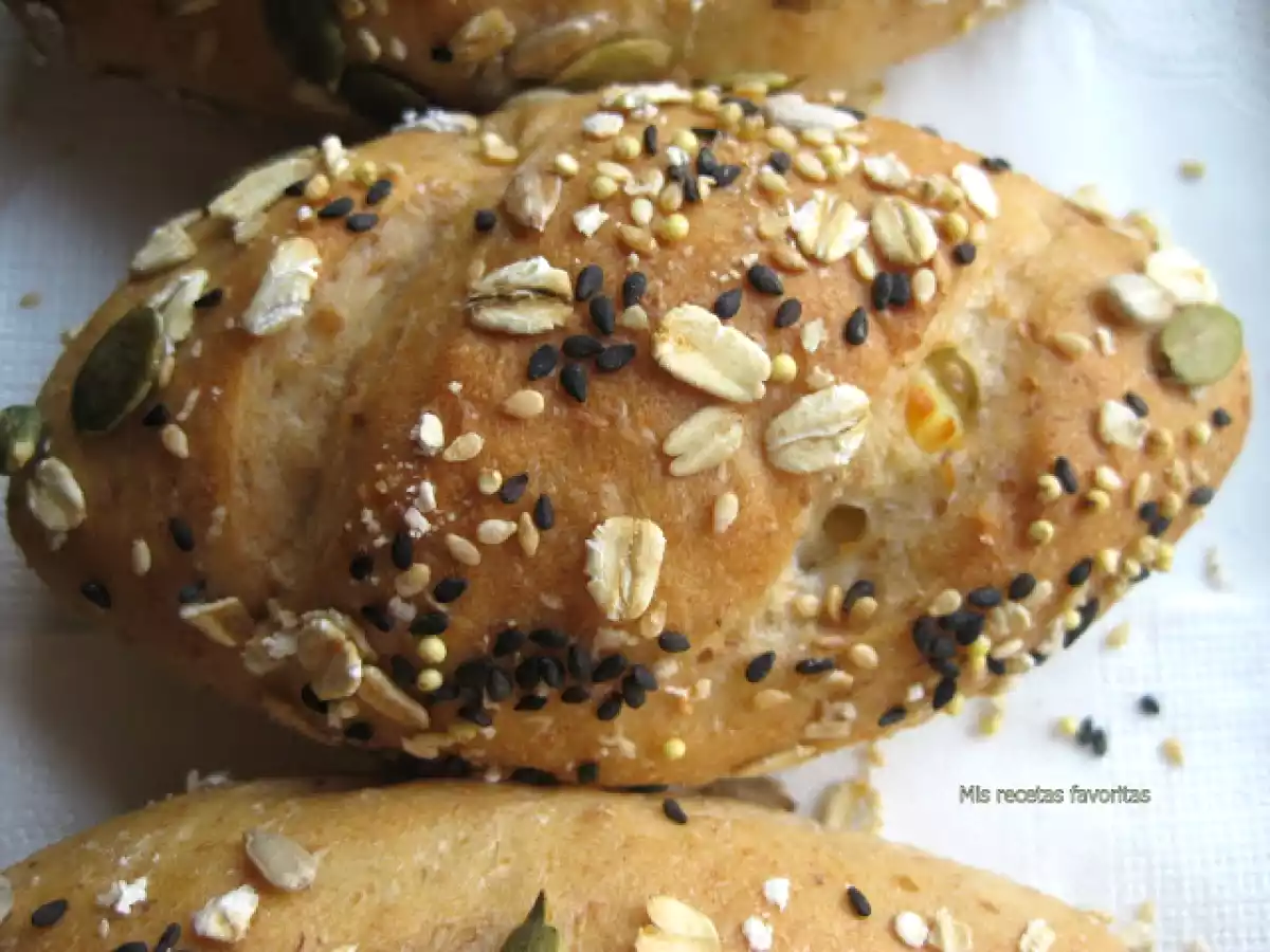 Pan integral con semillas.... y queso! - foto 2