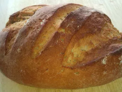 Pan noruego de centeno, con semillas de alcaravea