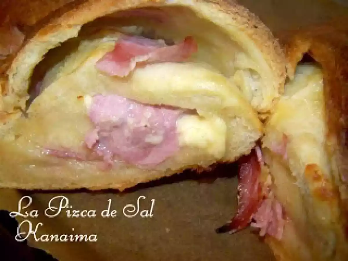 Pan relleno de queso gouda y jamón - foto 2