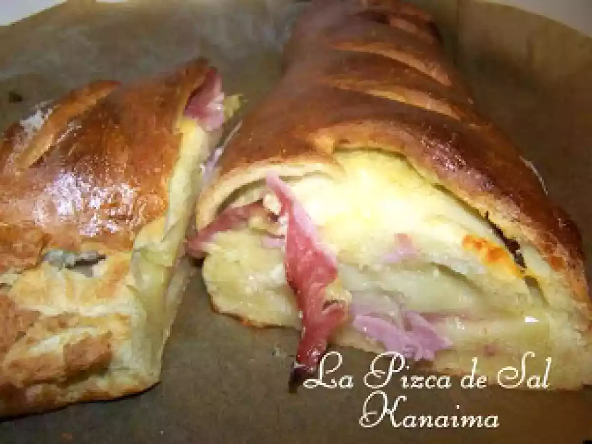 Pan relleno de queso gouda y jamón - foto 3