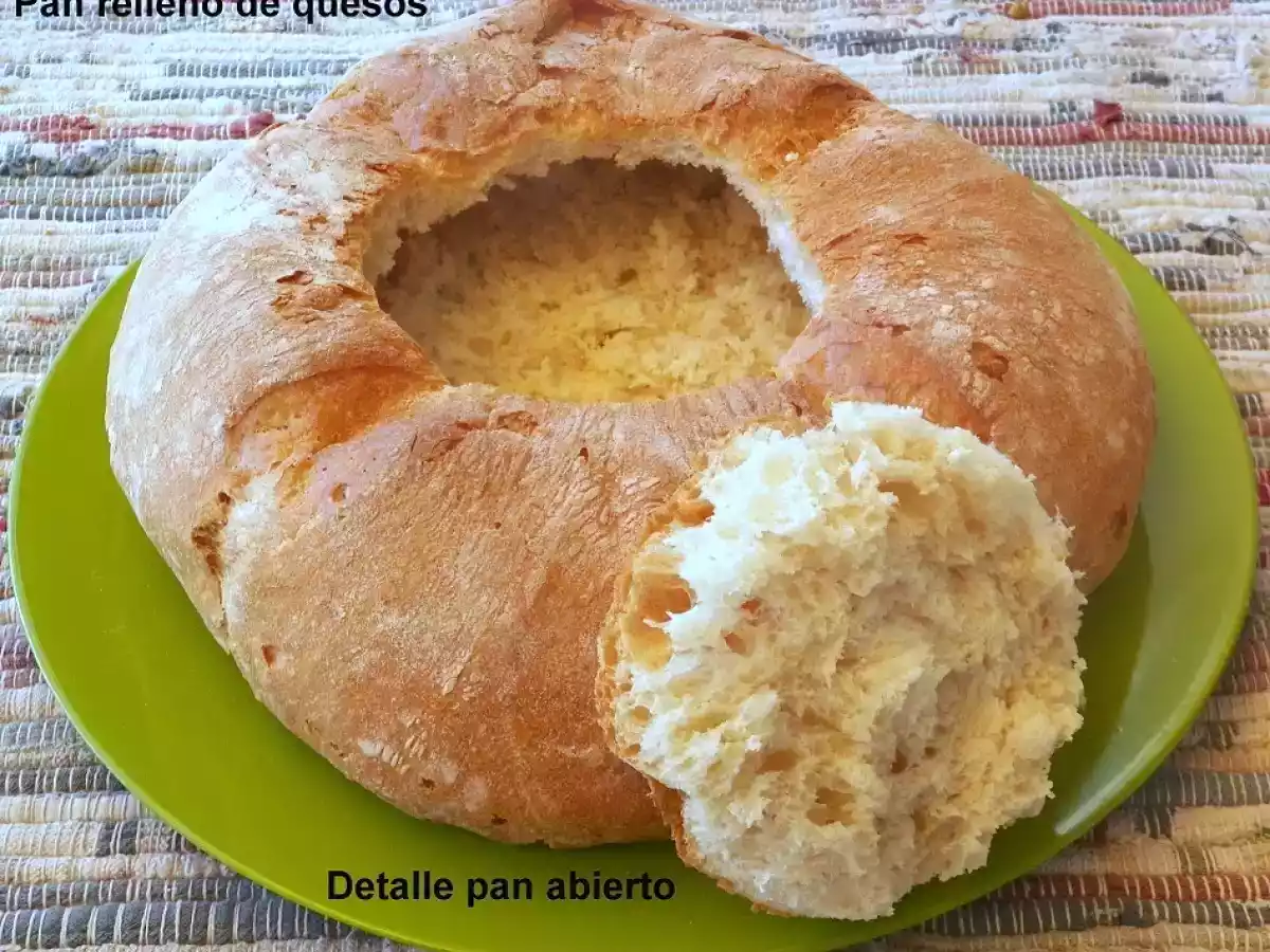 Pan relleno de quesos - foto 2