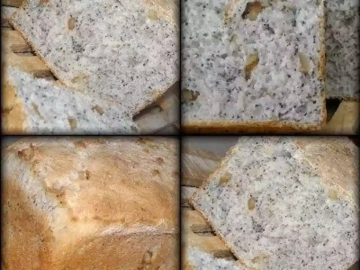 Pan rústico de nueces y semillas de amapola - foto 2