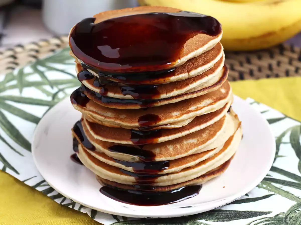Pancakes de plátano fáciles