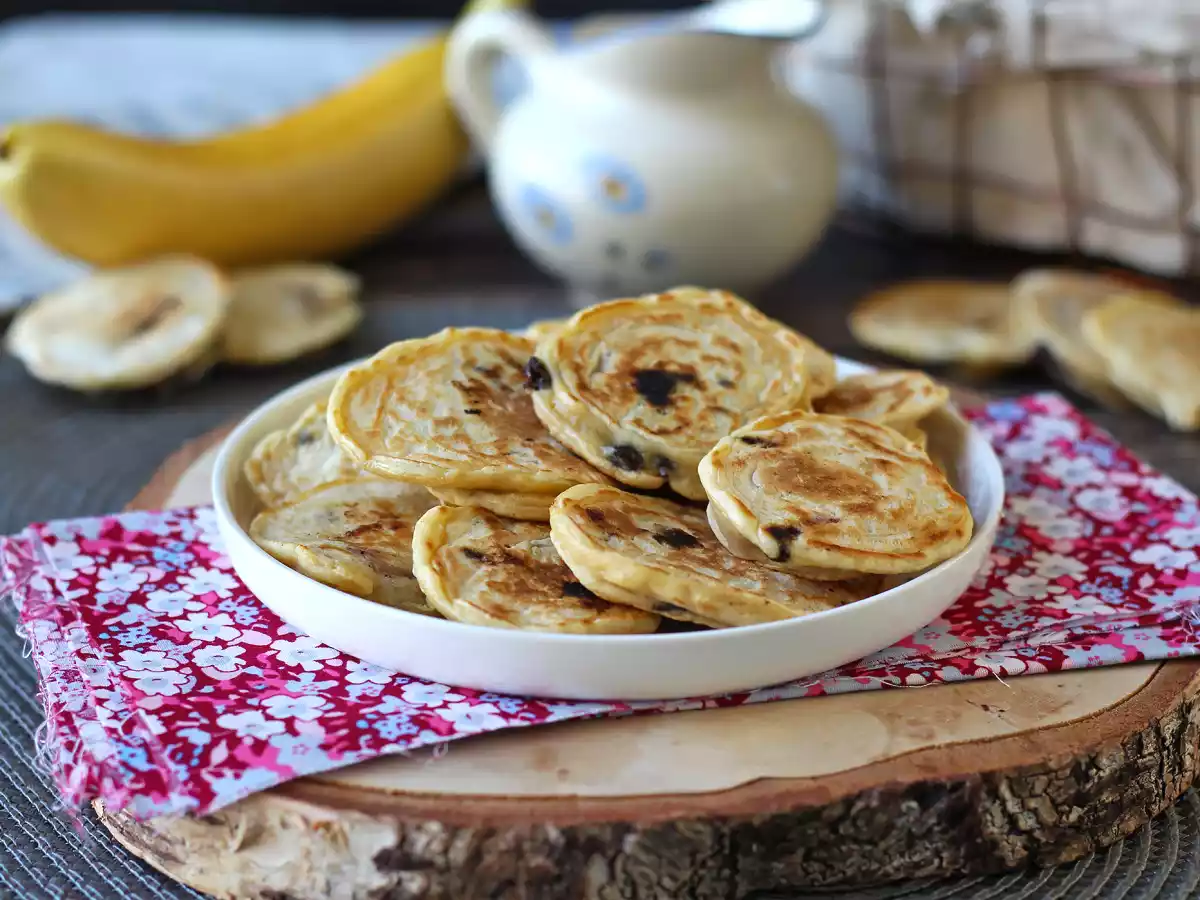 Pancakes de plátano sin azúcar añadido, ¡las tortitas perfectas para el desayuno o la merienda!