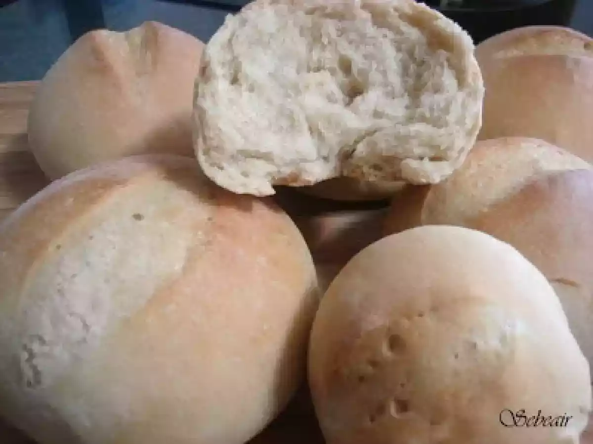 Panecillos blancos crujientes (panificadora y horno) - foto 2