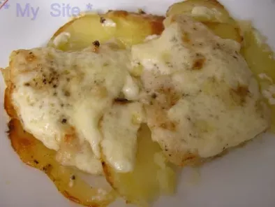 Paja Aproximación Cabeza Panga al horno con patatas - Receta Petitchef