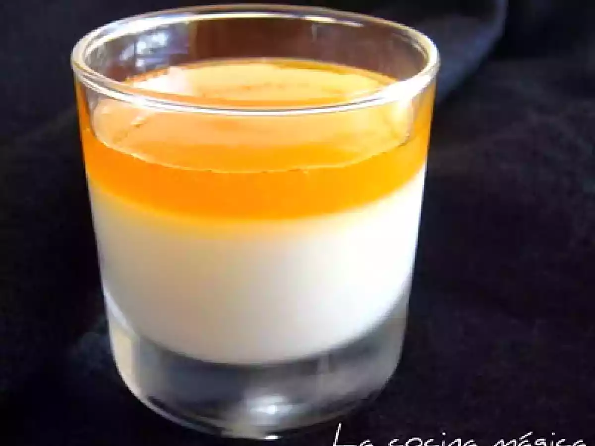 Panna cotta de chocolate blanco