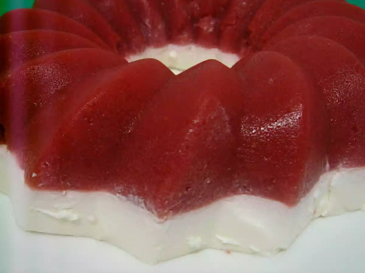 Panna cotta de fresas y nata