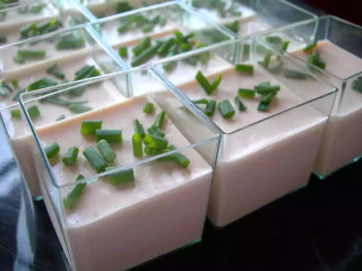 Panna Cotta de salmón ahumado. Paso a paso.