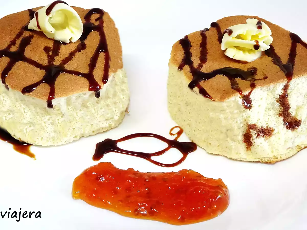 Panqueques soufflés japoneses