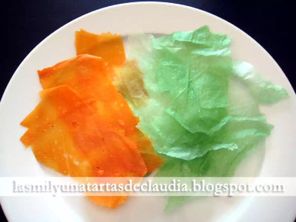 Pañuelos crujientes de verduras