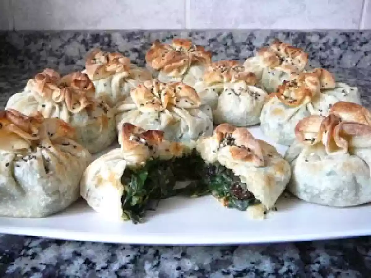 Pañuelos de acelga y pasas