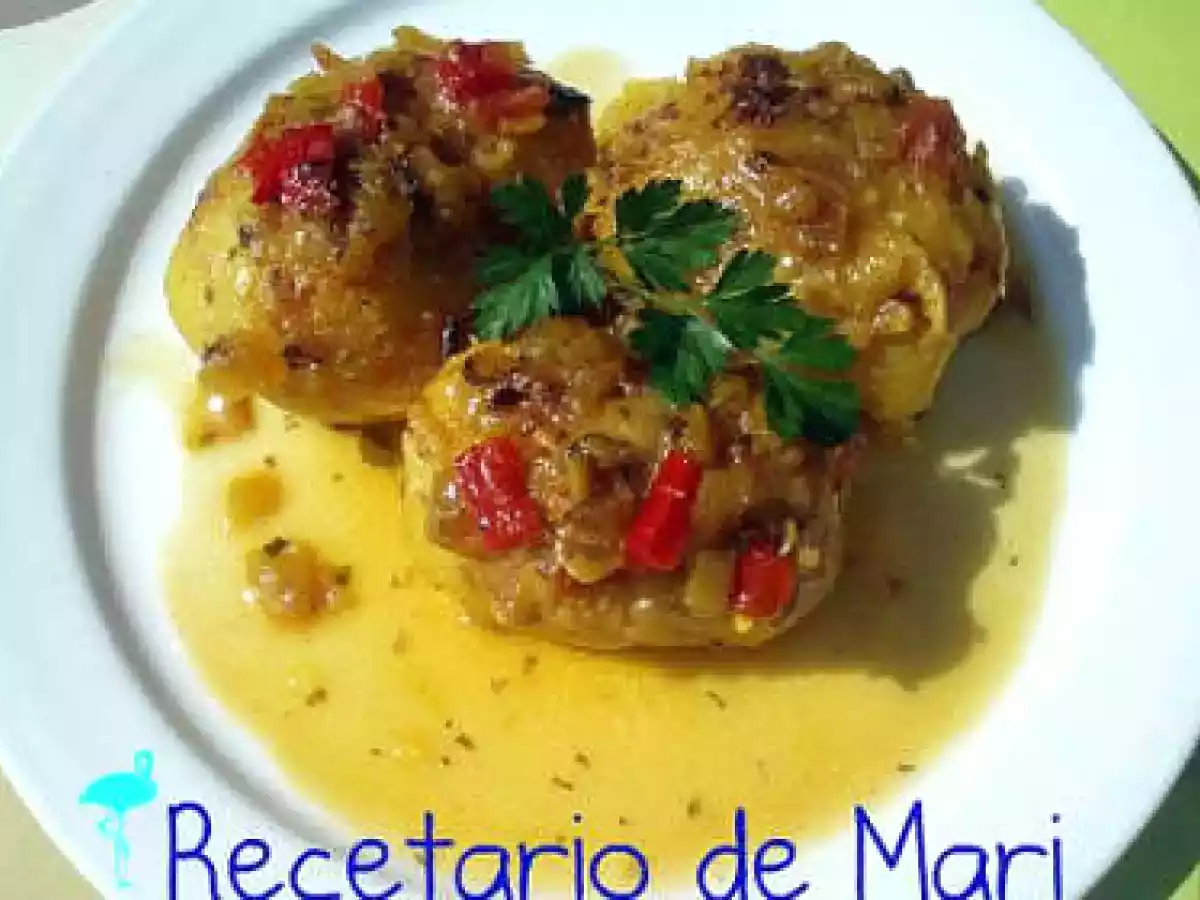 Papas rellenas de carne - foto 2