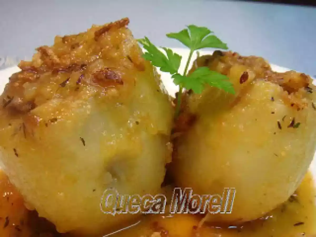 PAPAS RELLENAS DE CARNE EN SALSA DE CEBOLLA FRITA DE IKEA - foto 4