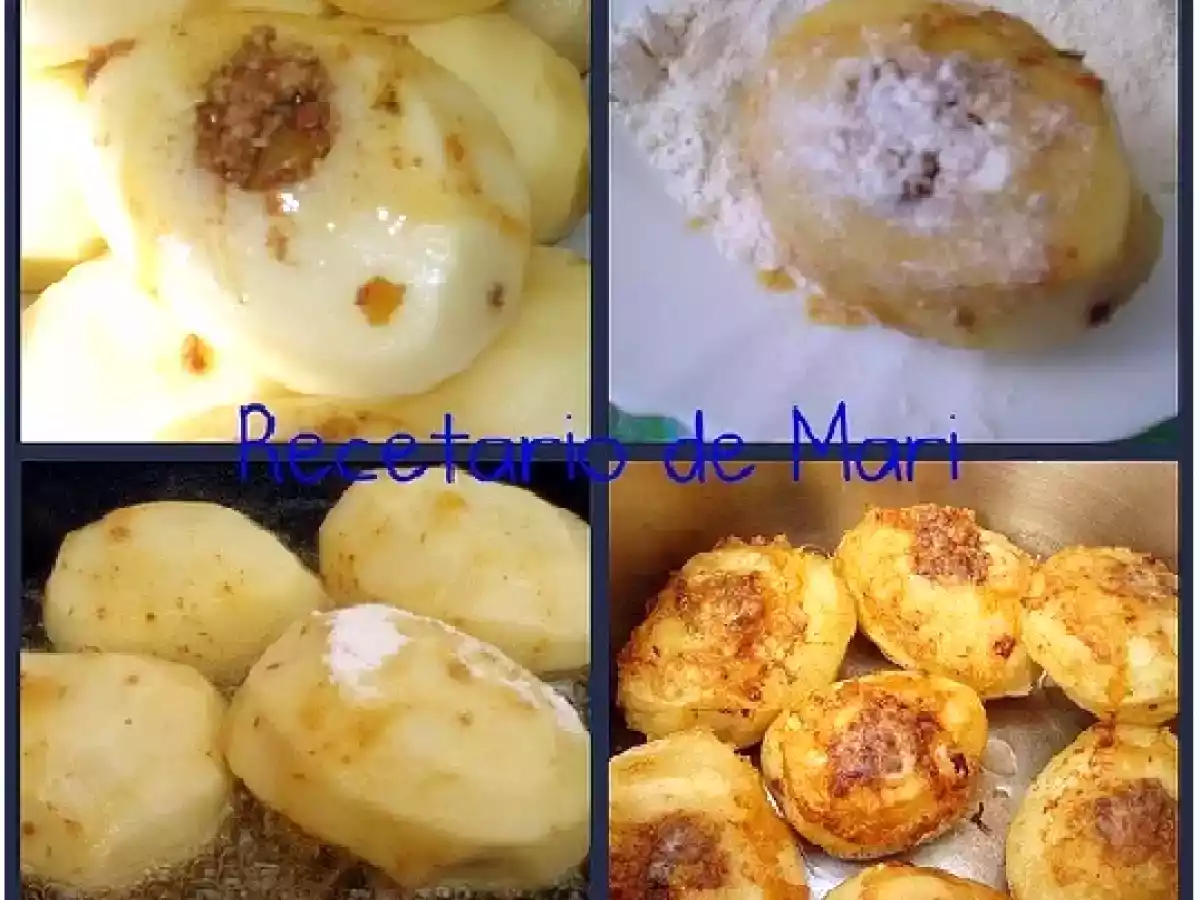 Papas rellenas de carne (paso a paso)
