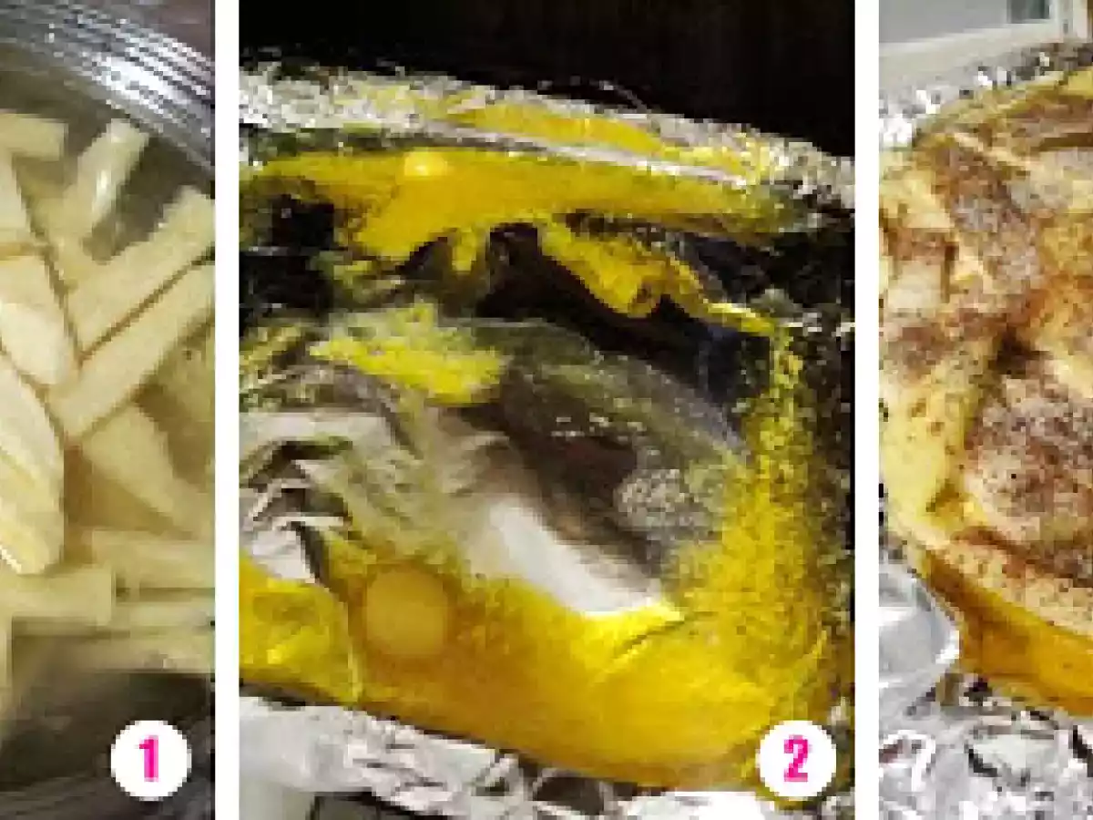 Papas y camote frito con especies (al horno) - foto 3