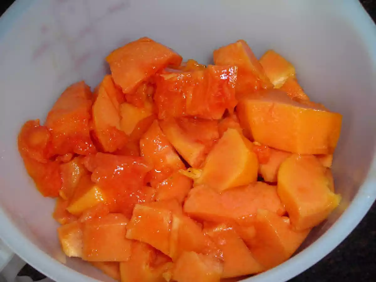 Papaya con aguacate, queso y miel - foto 3