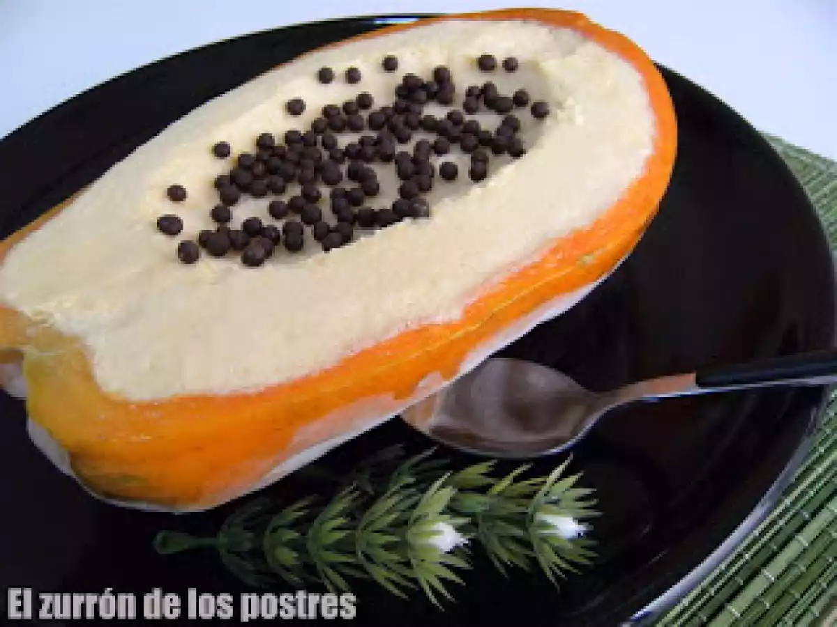 Papaya Helada-Helado de Papaya