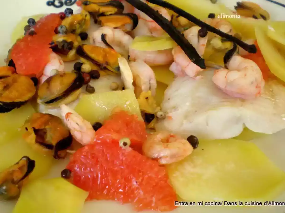 Papillote de merluza-pomelo a la vainilla - foto 3