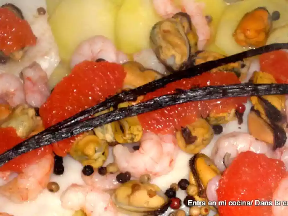 Papillote de merluza-pomelo a la vainilla - foto 5