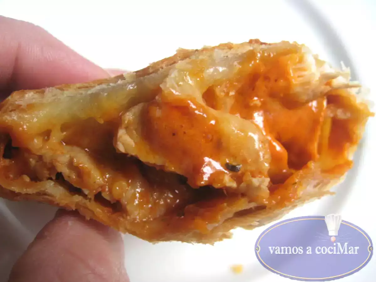 Paquetes de hojaldre rellenos