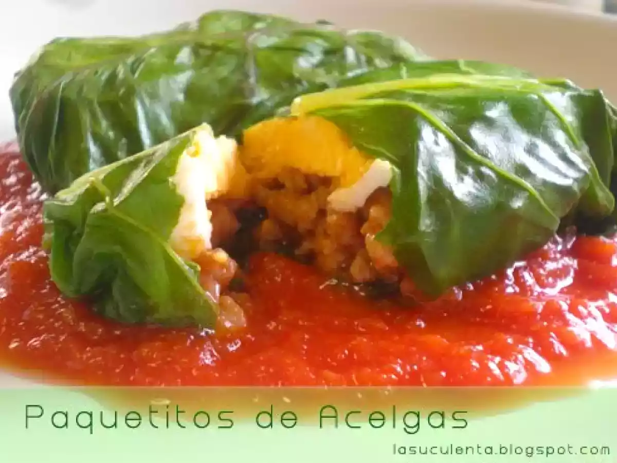 Paquetitos de acelgas rellenos - foto 2