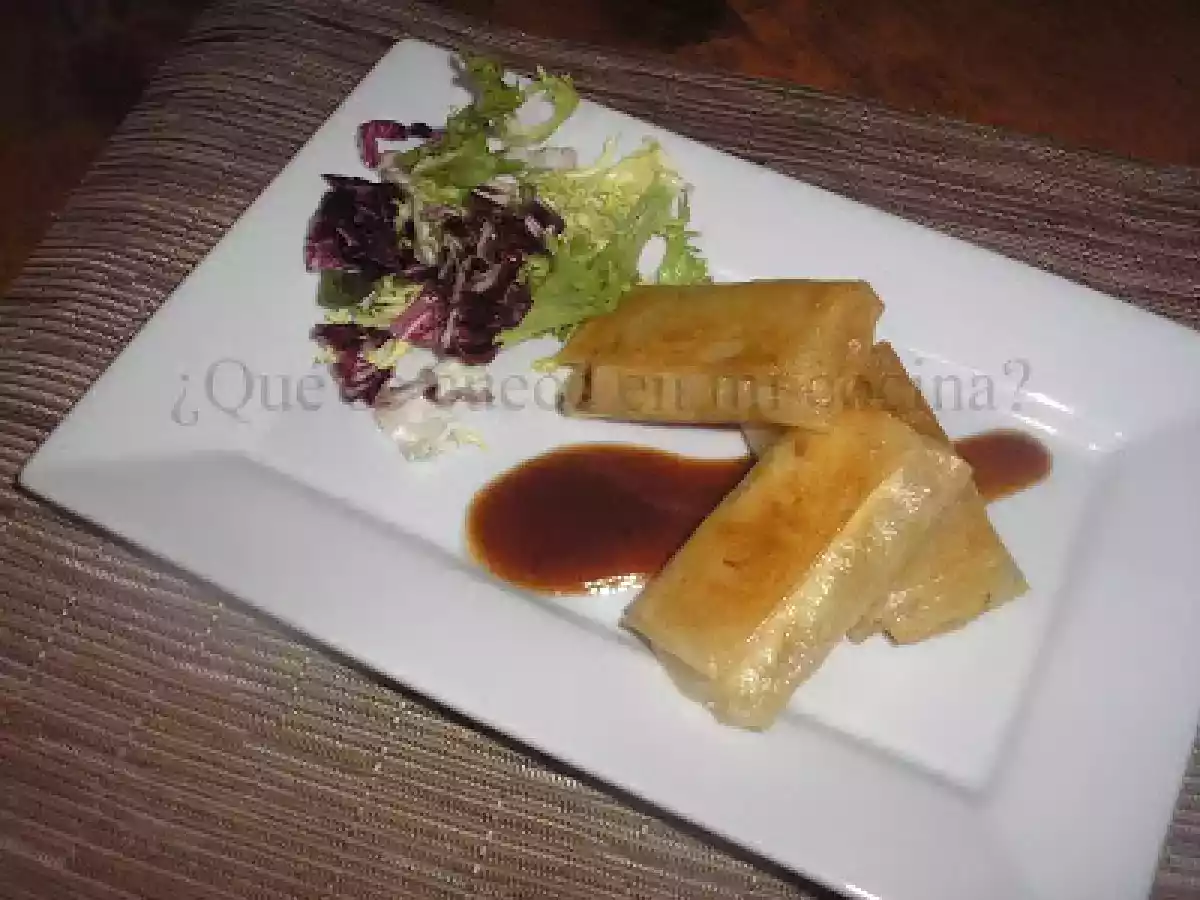 PAQUETITOS DE QUESO, CEBOLLA CARAMELIZADA Y - foto 2