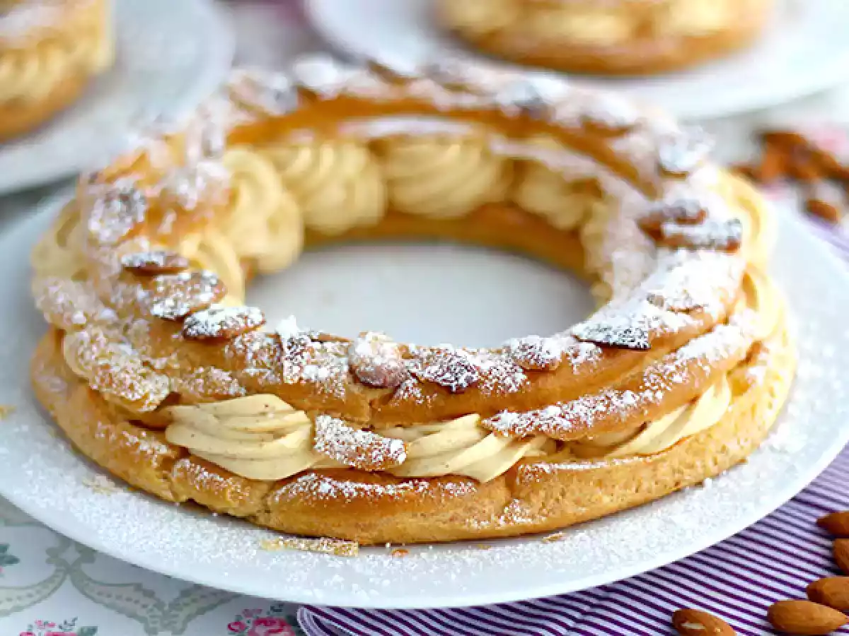 Paris Brest, choux con crema de praliné