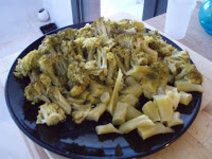 Pasta con broccoli e salciccia (pasta con brócolis y salchicha), foto 5