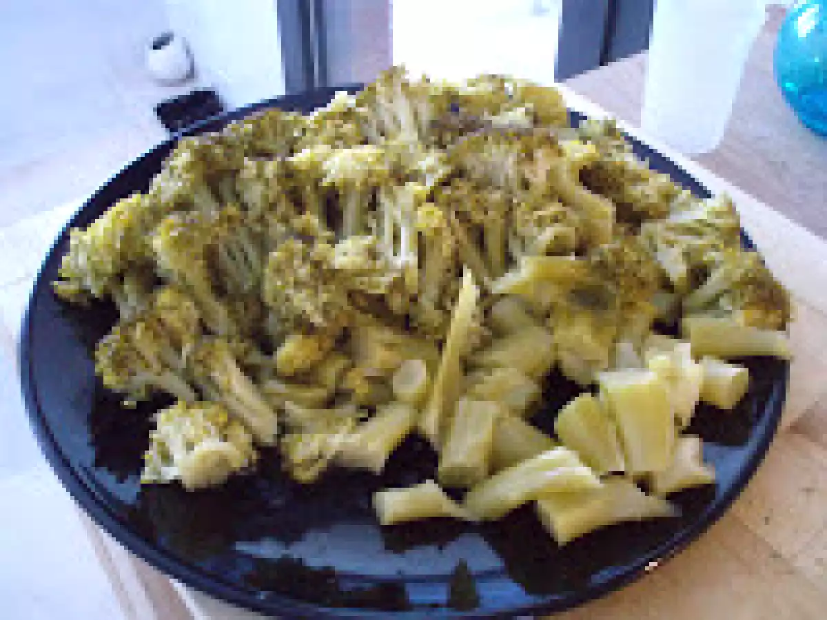 Pasta con broccoli e salciccia (pasta con brócolis y salchicha) - foto 5