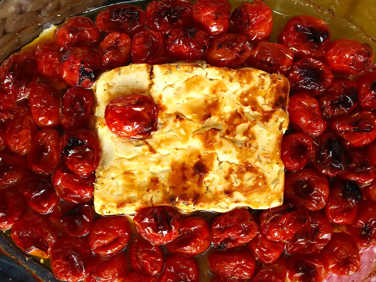 Pasta con feta y tomate cherry - Baked feta pasta - foto 2