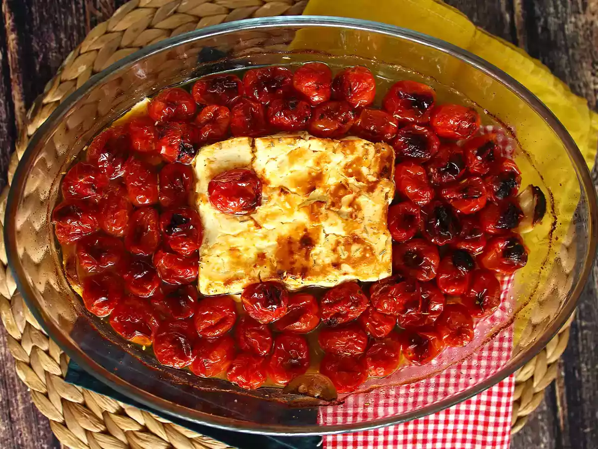 Pasta con feta y tomate cherry - Baked feta pasta - foto 3