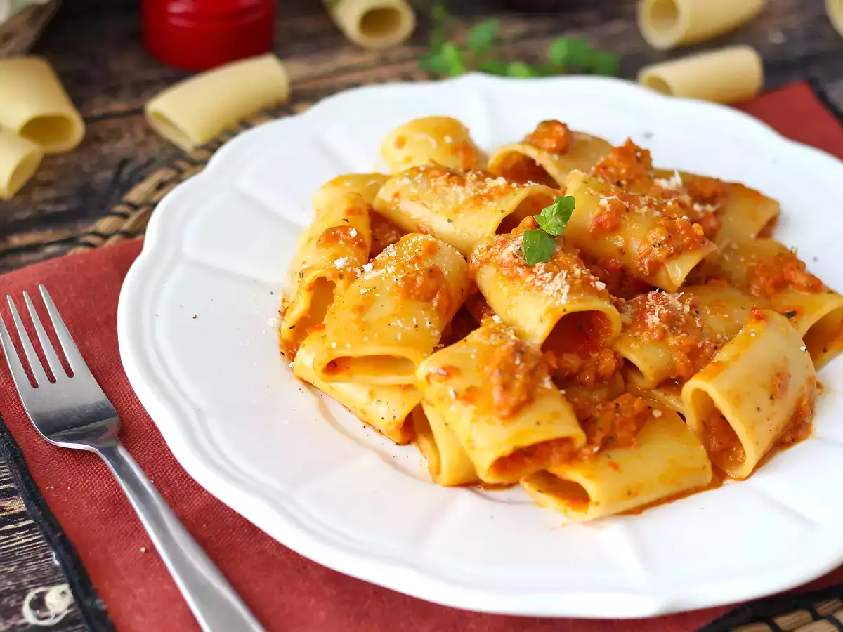 Pasta con pimientos y menta: cremosa y aromática - foto 7