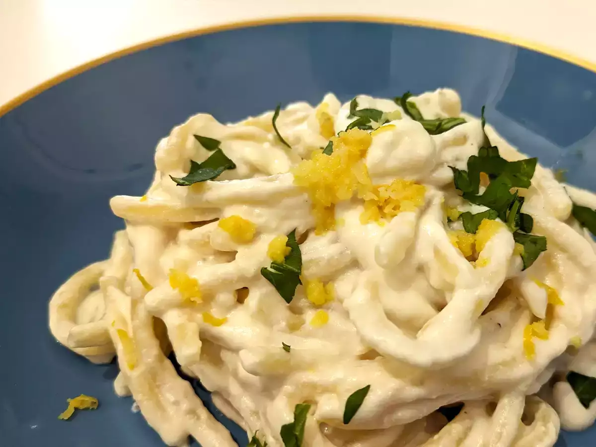 Pasta con ricotta y limón, una receta fácil, rápida y deliciosa - foto 3