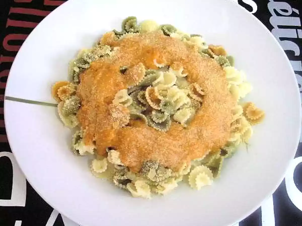Pasta con salsa rápida de garbanzos
