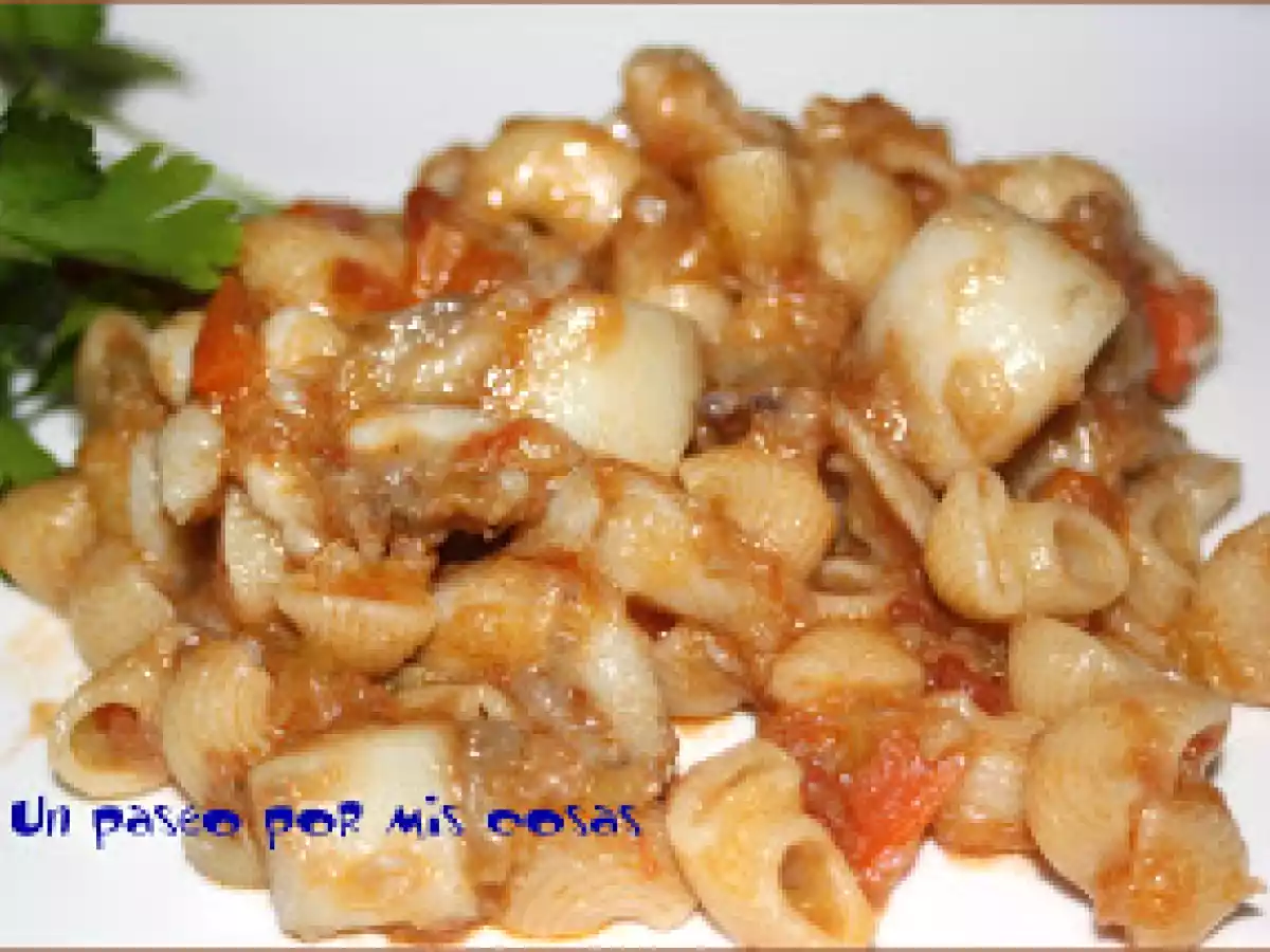 PASTA CON SEPIA Y VERDURAS - foto 2