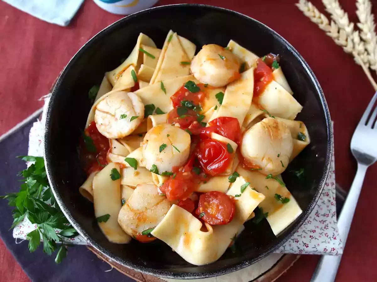 Pasta con vieiras y tomates cherry: una receta sofisticada y deliciosa - foto 4
