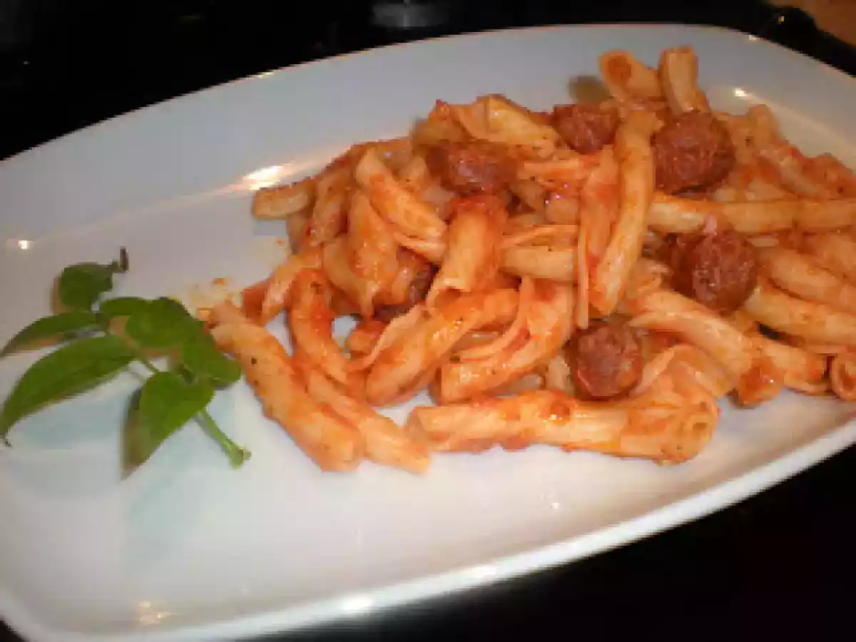 Pasta italiana con chistorra de navarra - foto 2