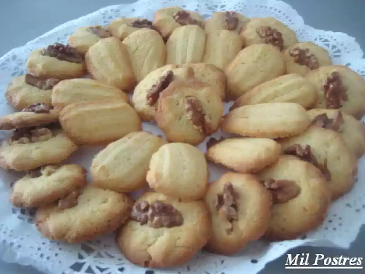 Pastas rizadas de mantequilla