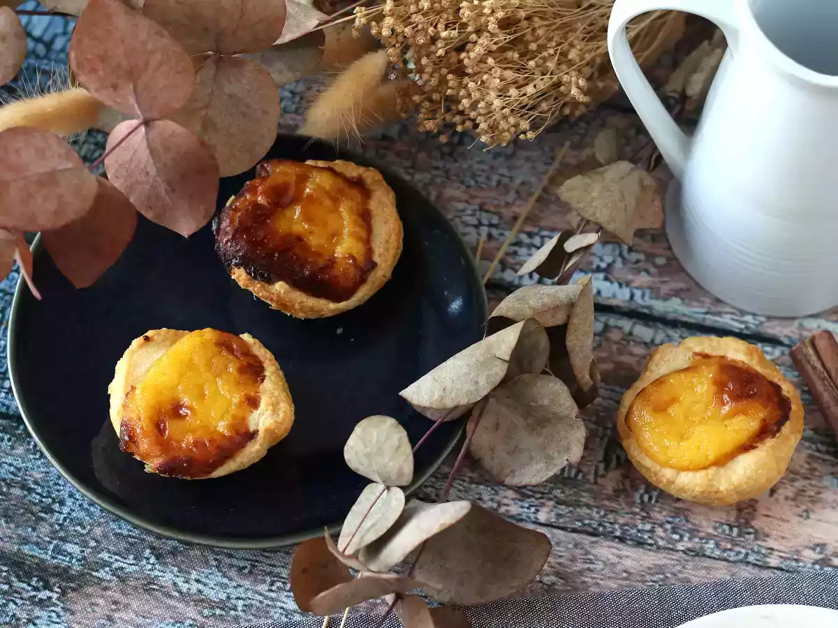 Pastéis de nata en freidora de aire. La receta fácil y rápida del tradicional dulce portugués - foto 6